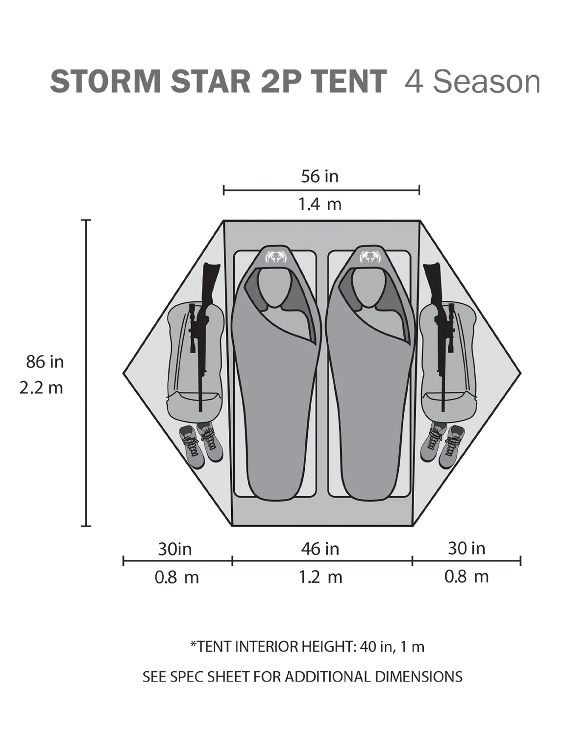 Storm Star 2 Person Tent | Major Brown