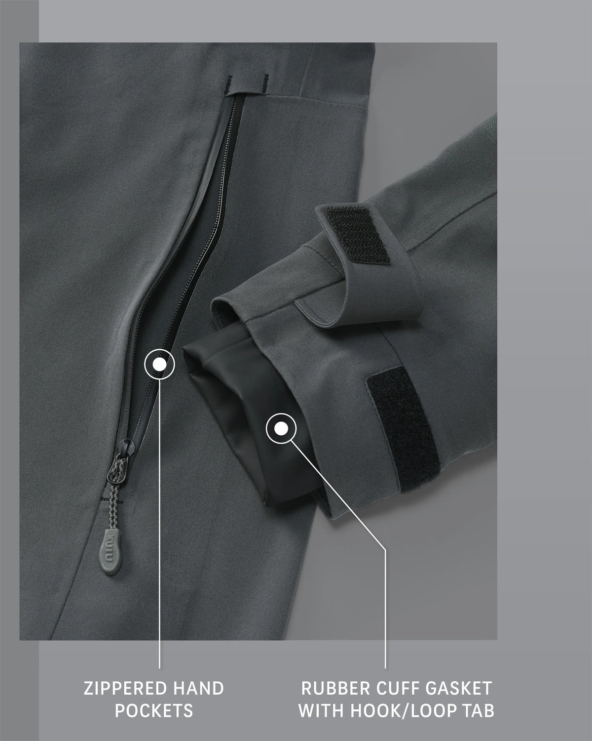 Yukon TR Rain Jacket | Gunmetal