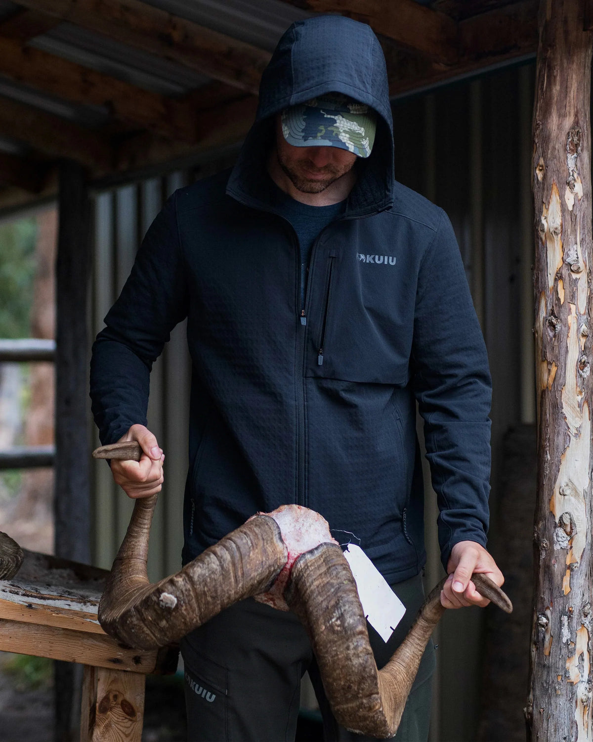 Blockfield Fleece Hoodie | Gunmetal