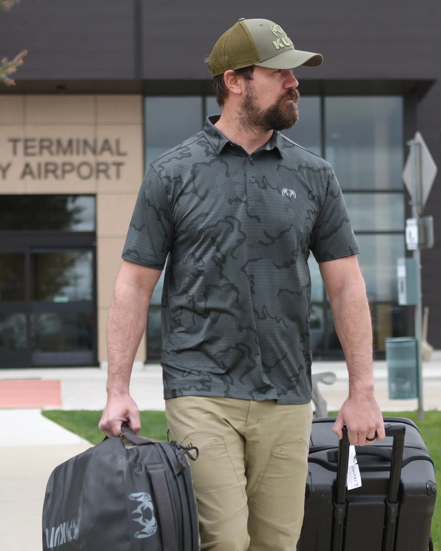 KUIU Performance Polo | Dark Sage Tonal
