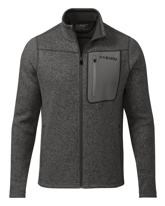 Base Camp Full Zip Sweater | Charcoal Heather