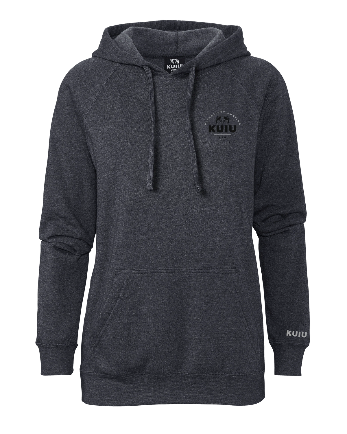 KUIU Women's Stacked Chest Logo Hoodie | Midnight Navy