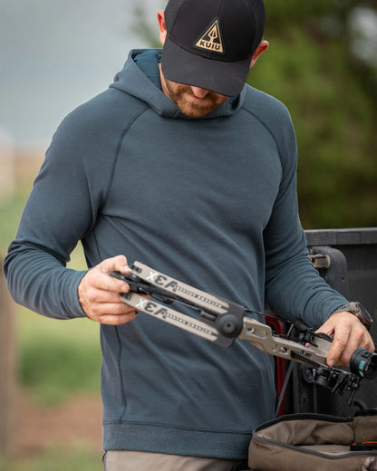 Canyon Waffle Hoodie | Cedar Heather