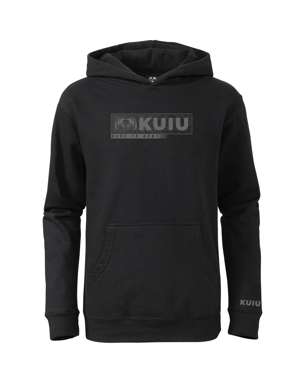 Youth Here to Hunt Gritstone Hoodie | Black