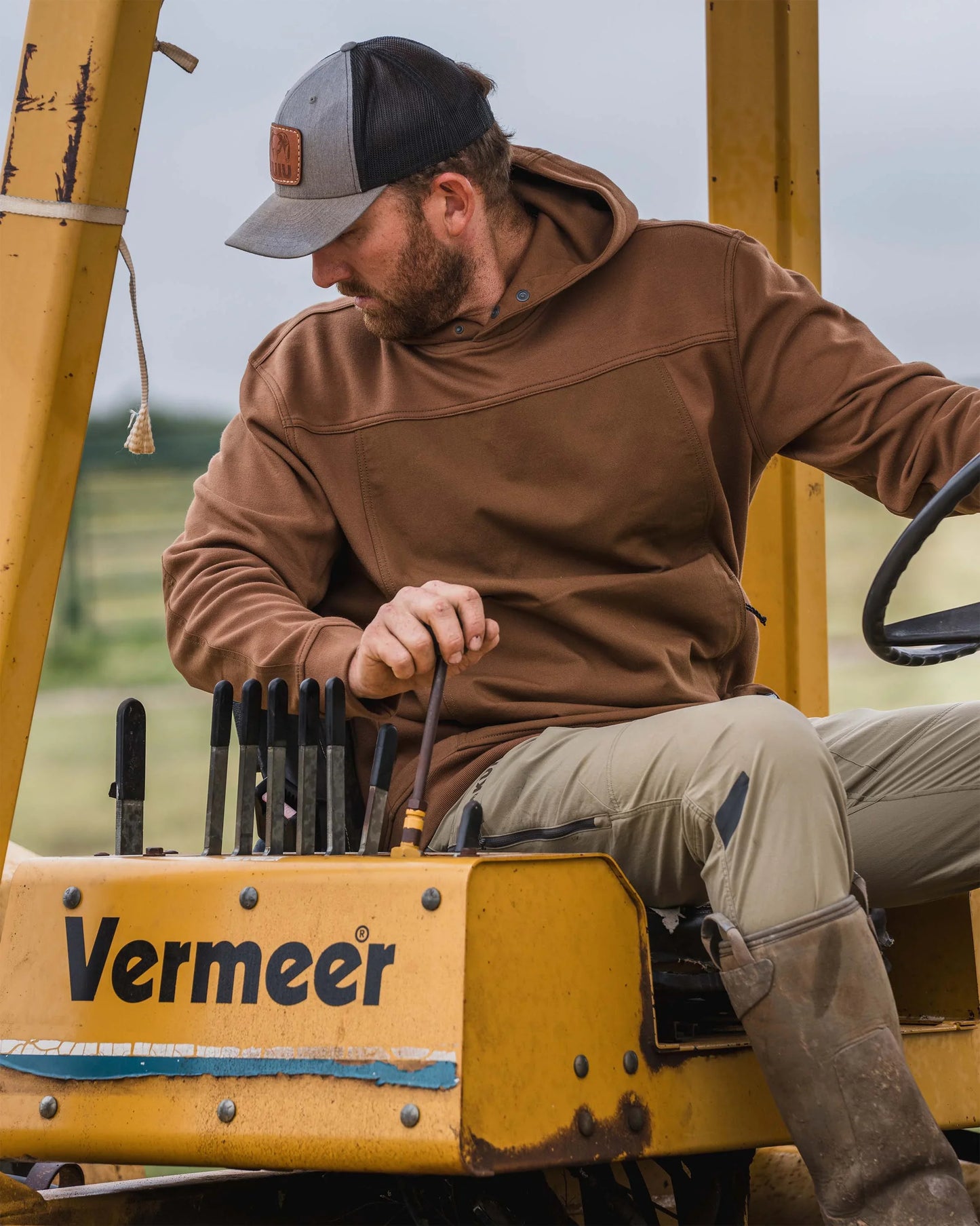 Workgrade Utility Hoodie | Saddle